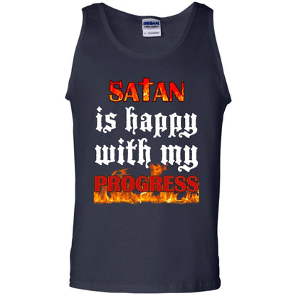 Santa Is Happy With My Progress Shirt Navy
