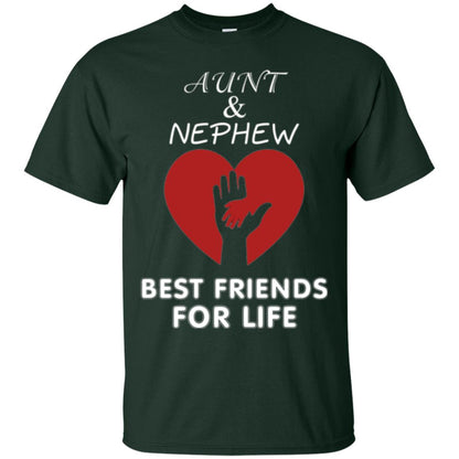 Family T-shirt Aunt And Nephew Best Friends For Life Forest Green