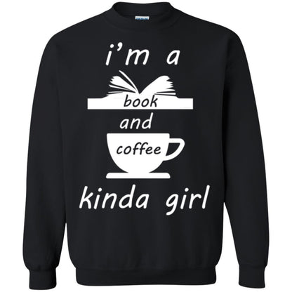 Book Lover T-shirt I'm A Book And Coffee Kinda Girl T-shirt Black