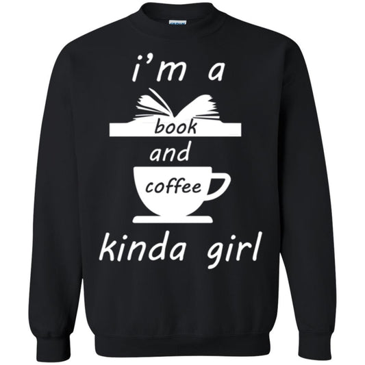 Book Lover T-shirt I'm A Book And Coffee Kinda Girl T-shirt Black