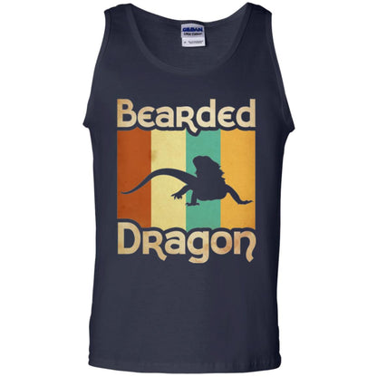 Vintage Retro Bearded Dragon T-shirt Navy