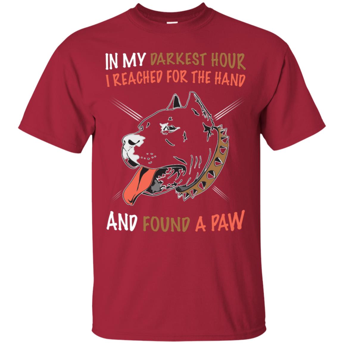In My Darkness Hour I Reached For The Hand And Found A Paw Shirt Cardinal
