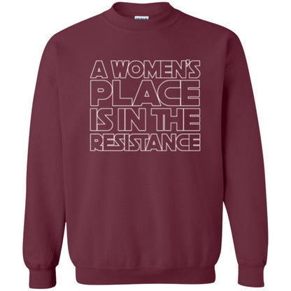 Women_s Resistance T-shirt A Women_s Place Is In The Resistance Maroon