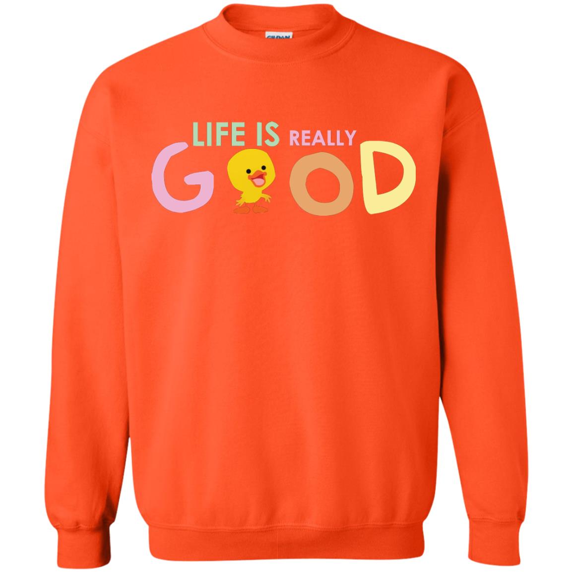 Life Is Really Good With My Cute Duck T-shirt Orange