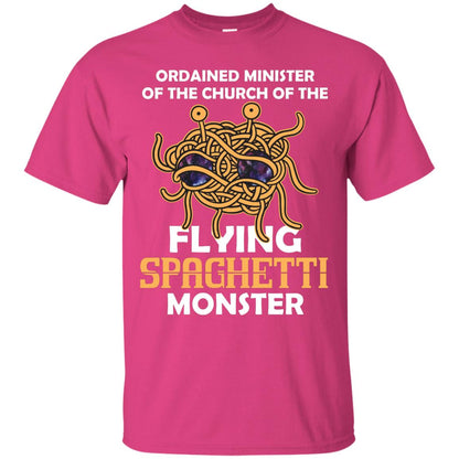 Ordained Minister Of The Church Of The Flying Spaghetti Monster Pastafarian T-shirt Heliconia