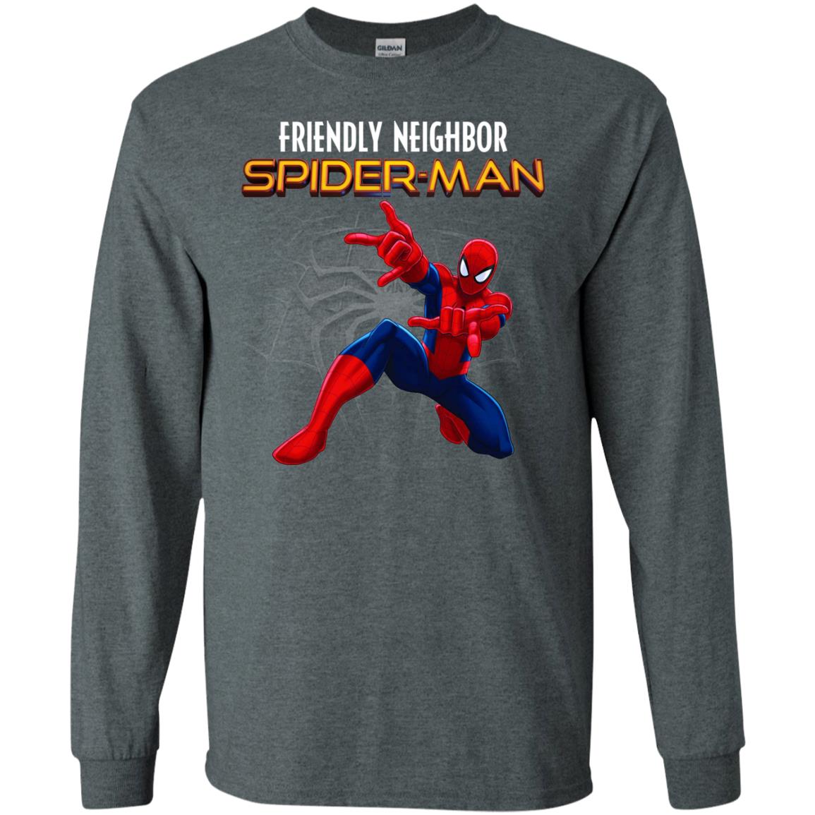 Friendly Neighbor Spider Man Movie Fan T-shirt Dark Heather