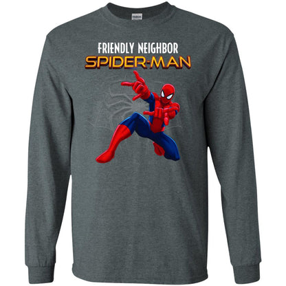 Friendly Neighbor Spider Man Movie Fan T-shirt Dark Heather