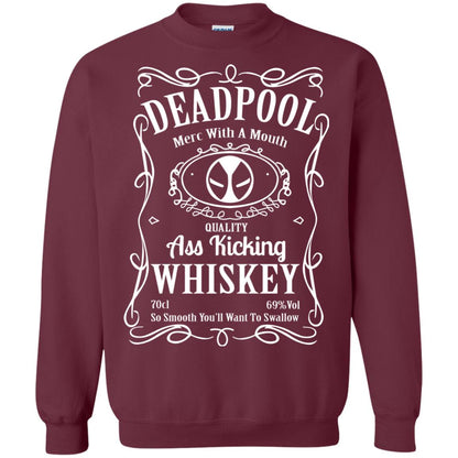 Deadpool Merc With A Mouth Quality Kiching Whiskey So Smooth You Will Want To Swallow Maroon