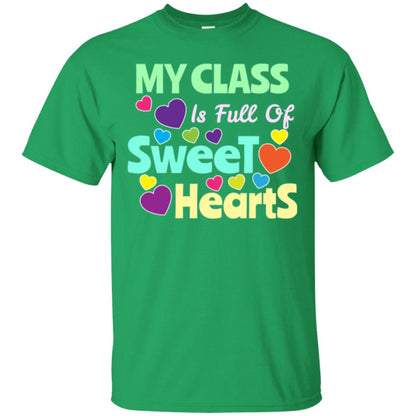 Valentines Day T-shirt I Love My Sweet Hearts Irish Green