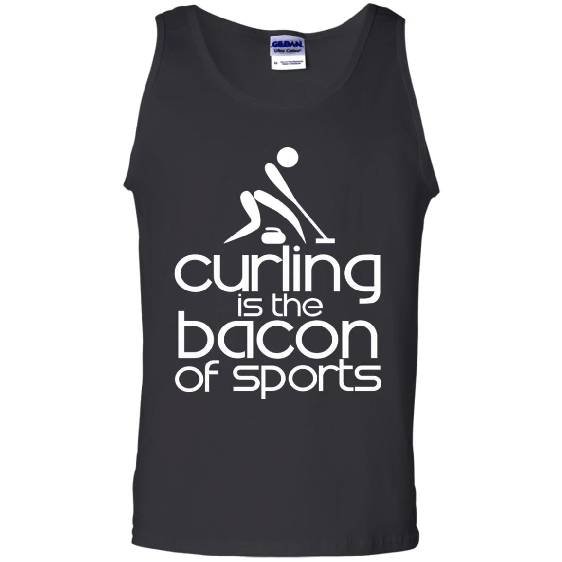 Funny Curling Is The Bacon Of Sports T-shirt Black