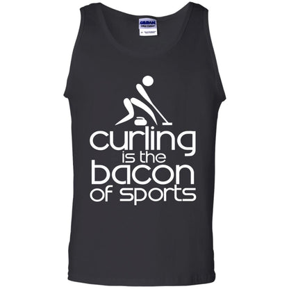 Funny Curling Is The Bacon Of Sports T-shirt Black