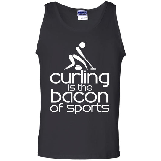 Funny Curling Is The Bacon Of Sports T-shirt Black