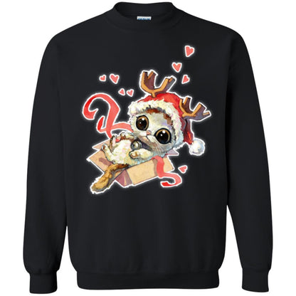Cat Lover T-shirt Merry Christmas Black