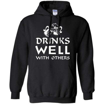 Drinks Well With Others St. Patrick_s Day T-shirt Black