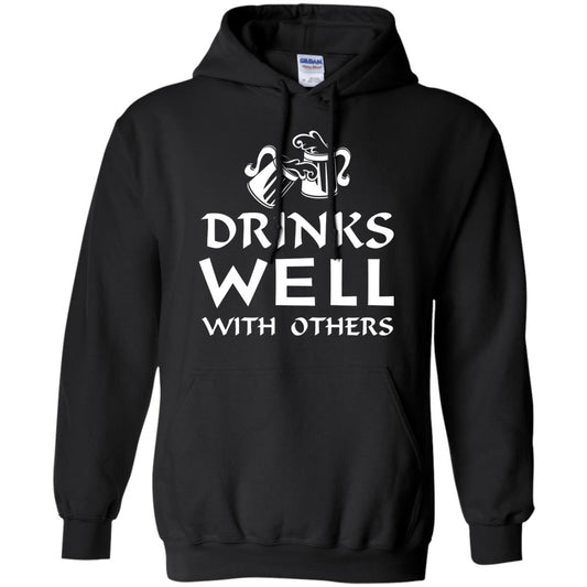Drinks Well With Others St. Patrick_s Day T-shirt Black