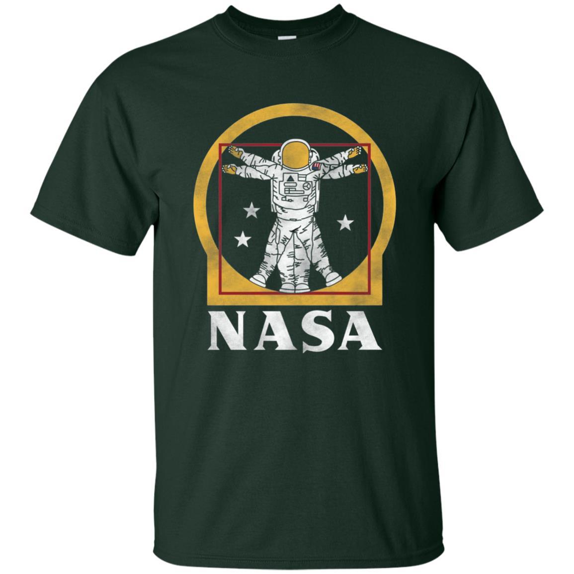 Vitruvian Astronaut T-Shirt Forest Green