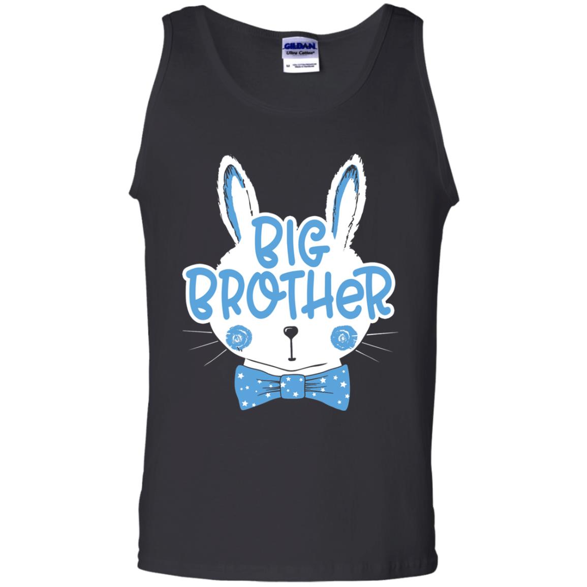Easter Bunny Big Brother Blue Easter T-shirt Black