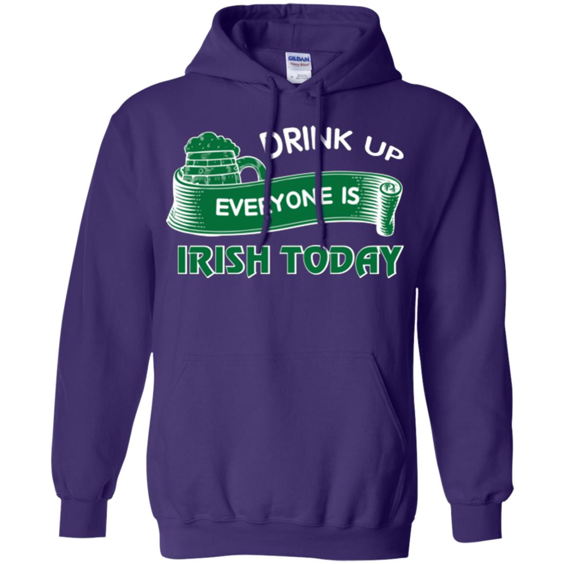 St. Patrick's Day T-shirt Drink Up Everyone Is Irish Today Purple