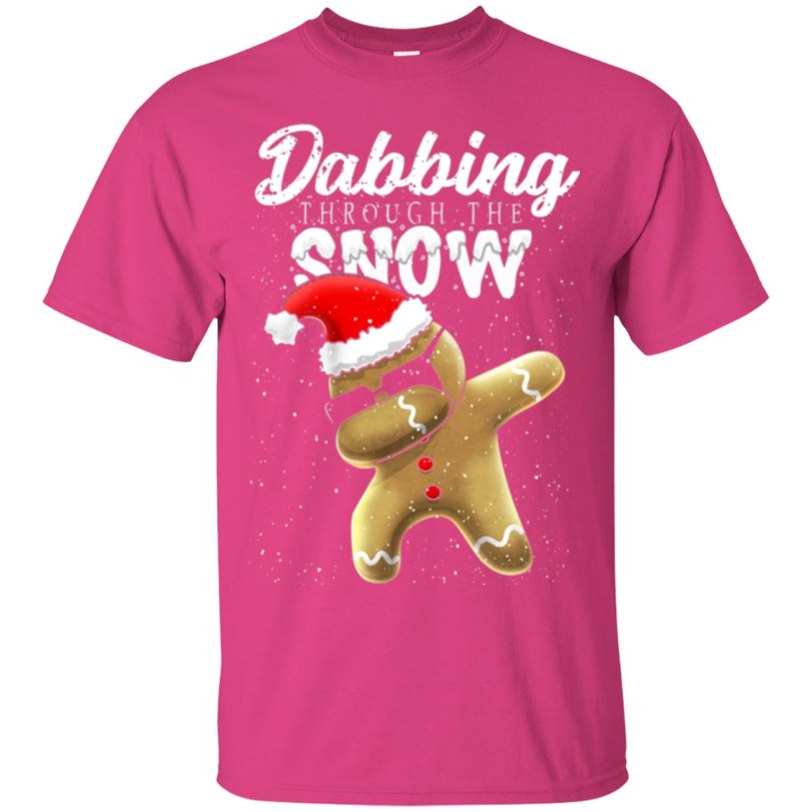 Dabbing Gingerbread T-shirt Dabbing Through The Snow Heliconia