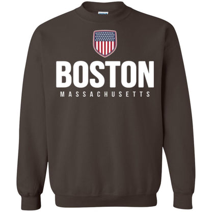 Boston Massachusetts T-shirt Dark Chocolate