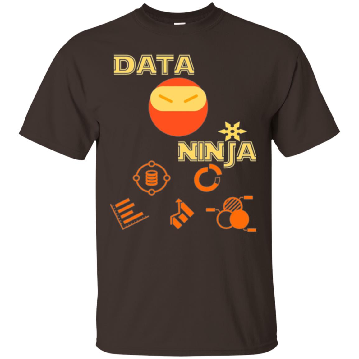Data Ninja T-shirt Dark Chocolate
