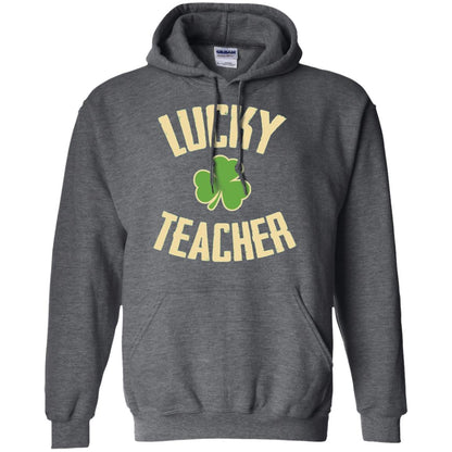 Lucky Teacher Shirt St. Patrick_s Day T-shirt Dark Heather