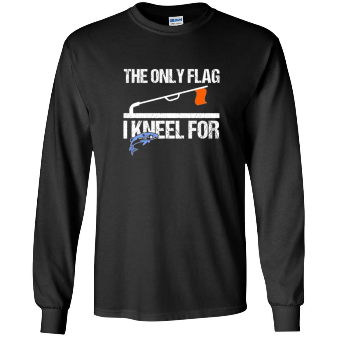 Fisherman T-shirt Ice Fishing Tip Up Flag T-shirt Black