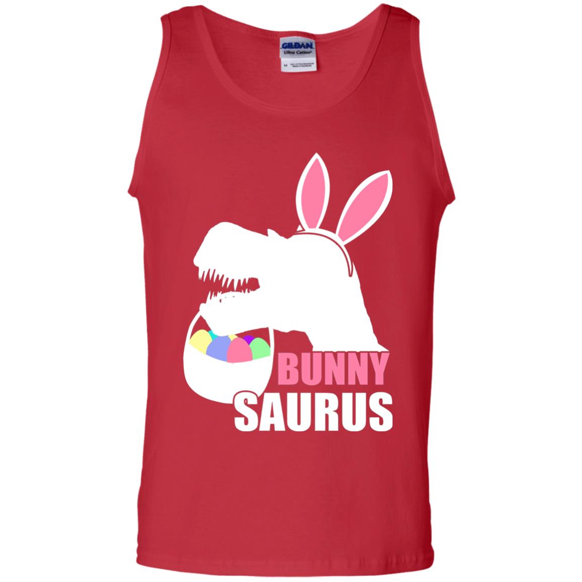 Bunnysaurus Easter Dinosaur Lover Shirt Red