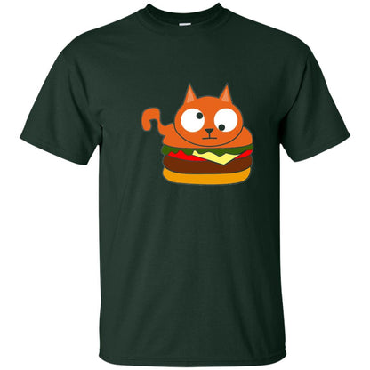 Chibi Kitty Burger Kawaii Cat Lovers Shirt Forest