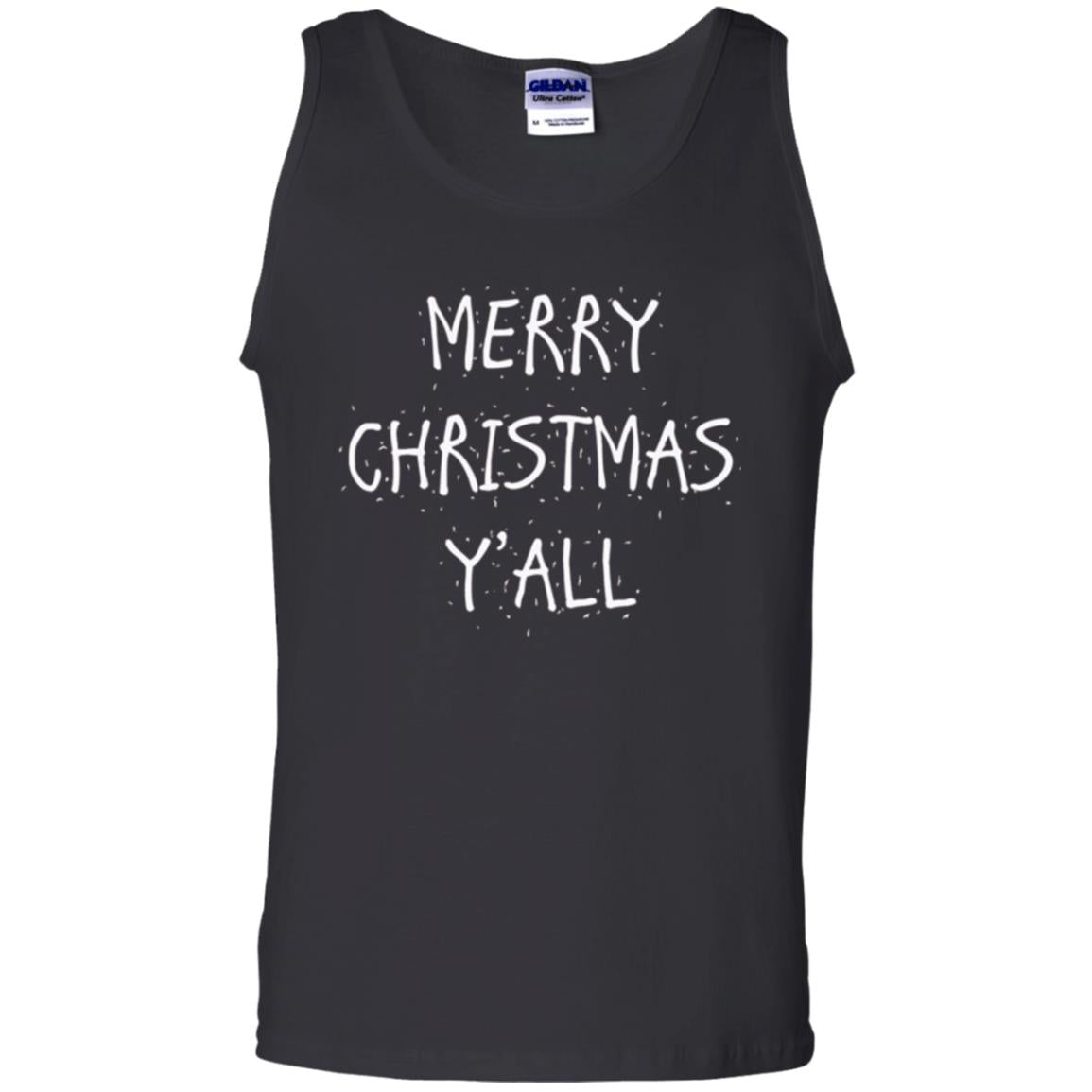 Christmas T-shirt Merry Christmas Y_all Black