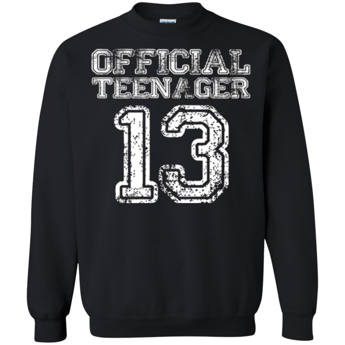 Brithday T-shirt Official Teenager T-shirt Black