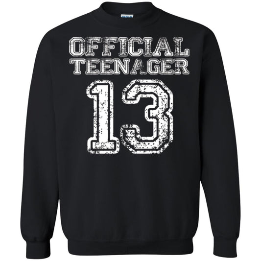 Brithday T-shirt Official Teenager T-shirt Black