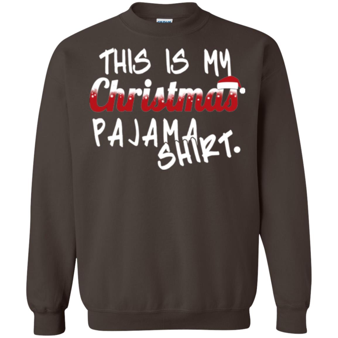 Christmas T-shirt This Is My Christmas Pajama Shirt Dark Chocolate
