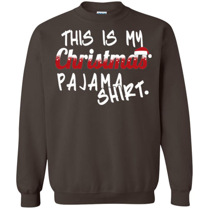 Christmas T-shirt This Is My Christmas Pajama Shirt Dark Chocolate