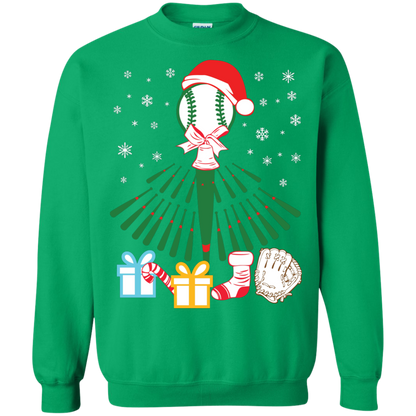 Baseball Christmas T-Shirt Irish Green