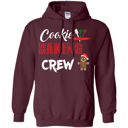Christmas T-Shirt Cookie Baking Crew Maroon