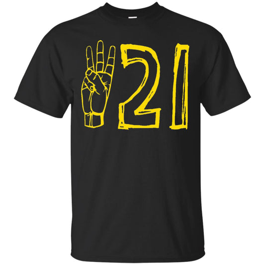 World Down Syndrome Day March 21 T-shirt Black