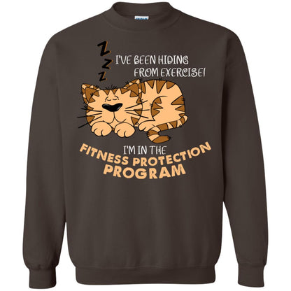I've Been Hiding From Exercise! I'm In The Fitness Protection Program Shirt Dark Chocolate