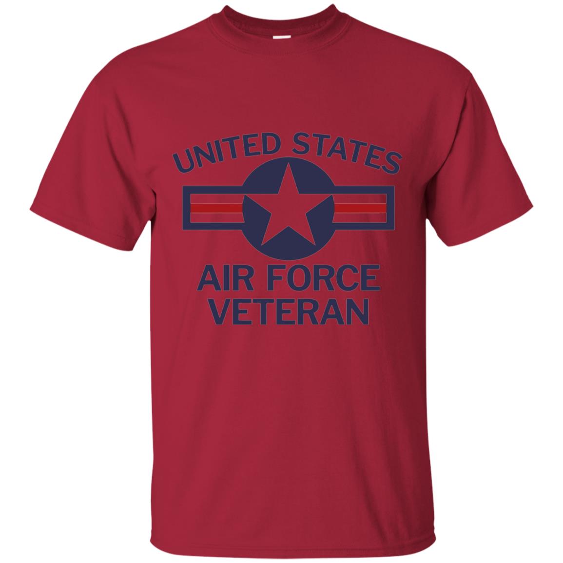 United States Air Force Veteran T-shirt Cardinal