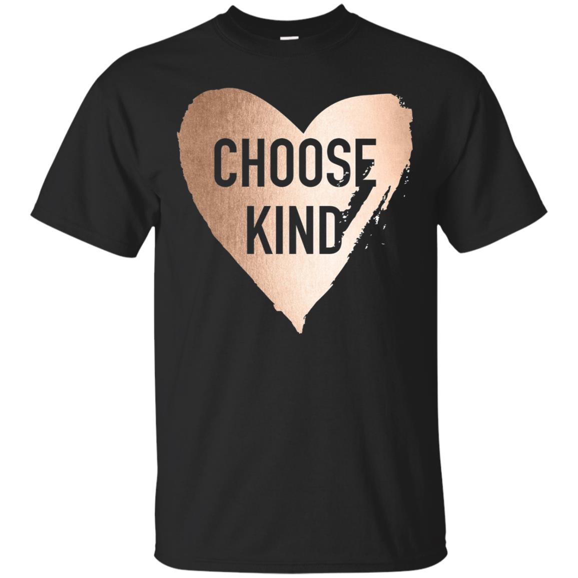 Choose Kind Anti Bullying Rose Gold T-shirt Black