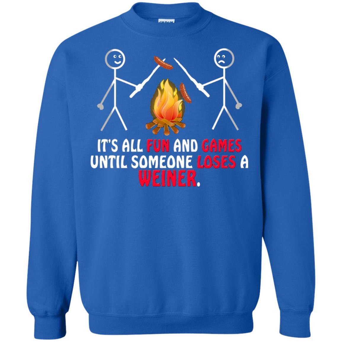 Camper T-shirt It's All Fun And Games Royal