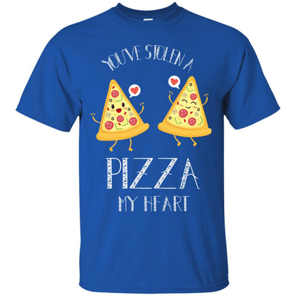 Pizza Lover T-shirt You've Stolen A Pizza My Heart Royal