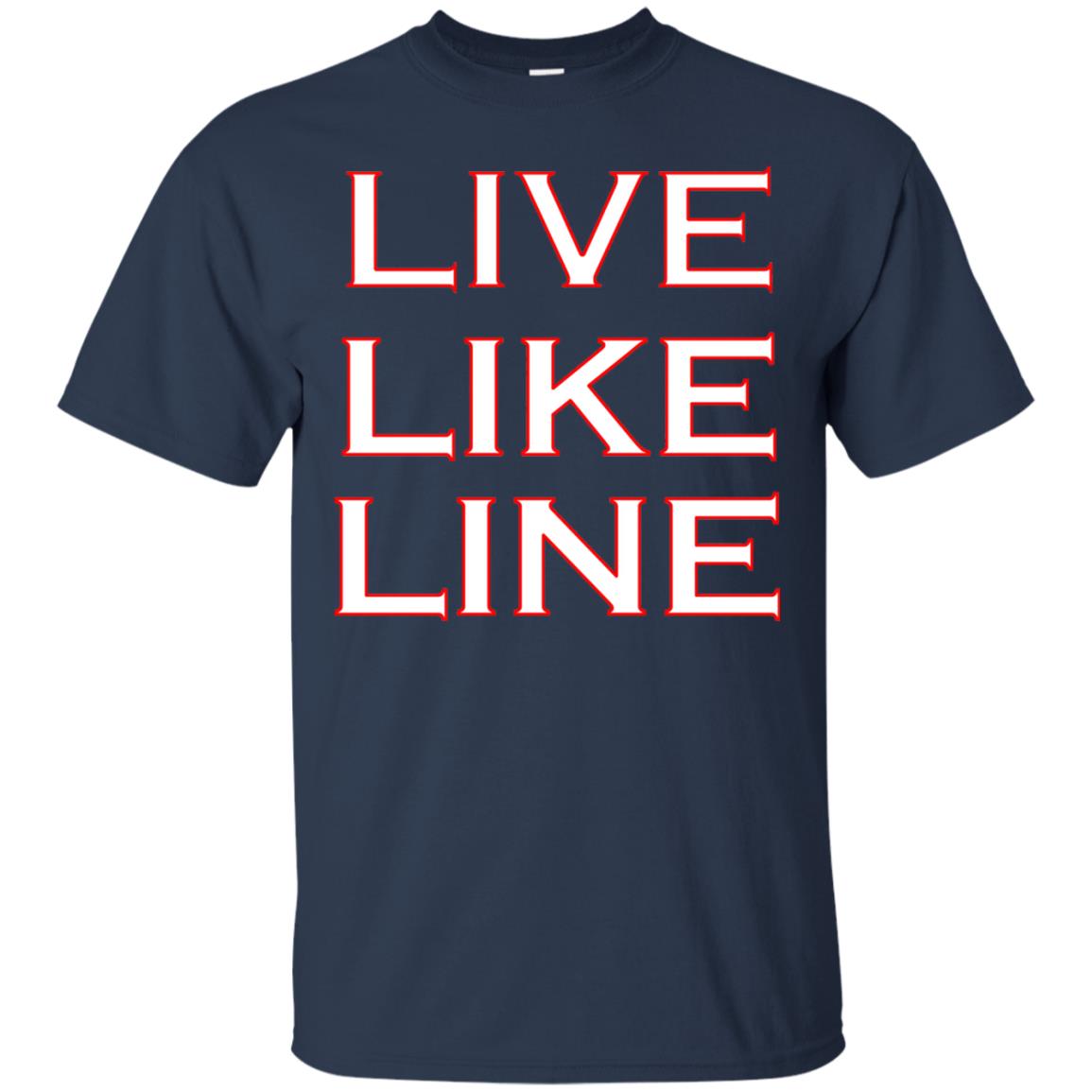 Live Like Line Volleyball Lover Shirt Navy