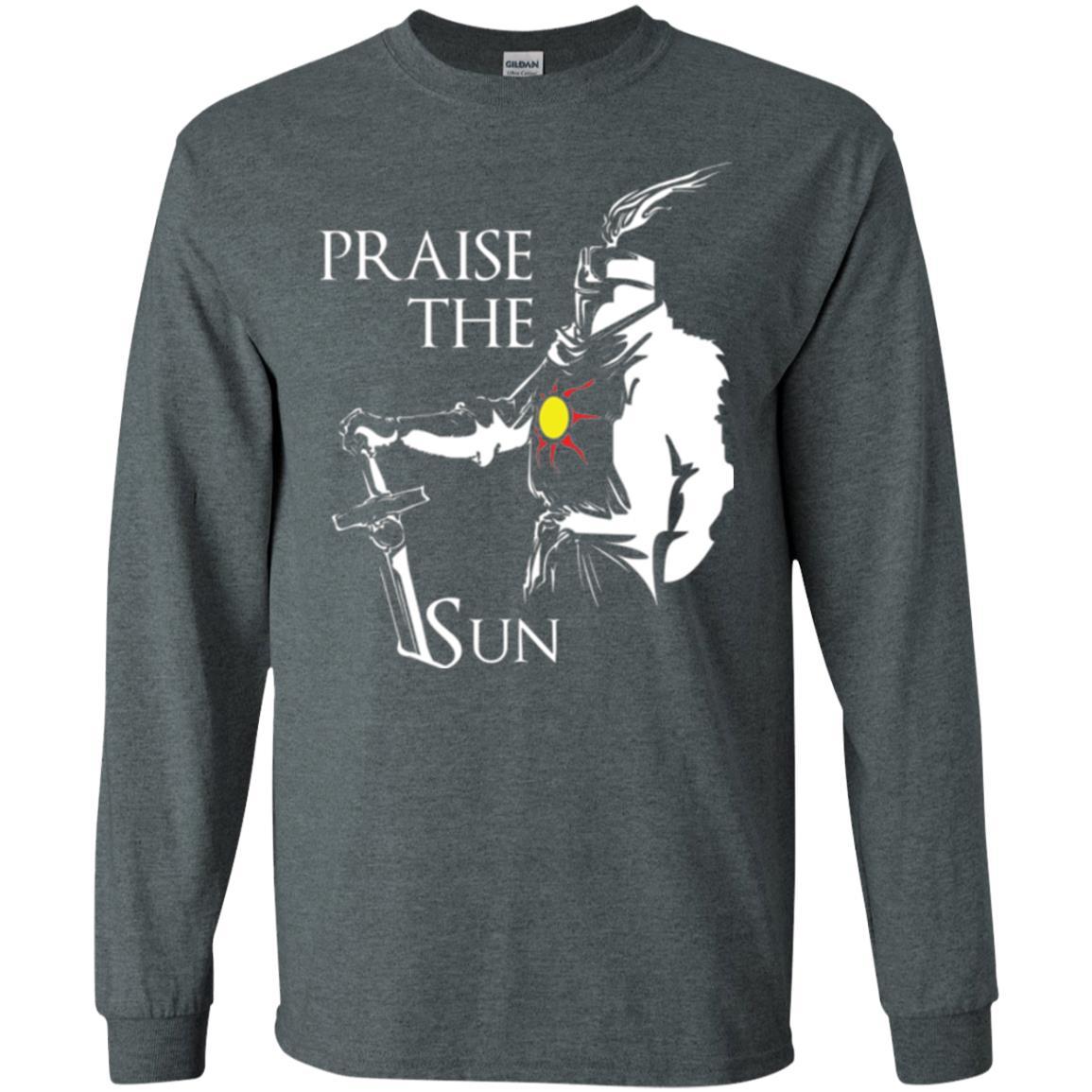 Gamer T-shirt Praise The Sun Knight T-shirt Dark Heather