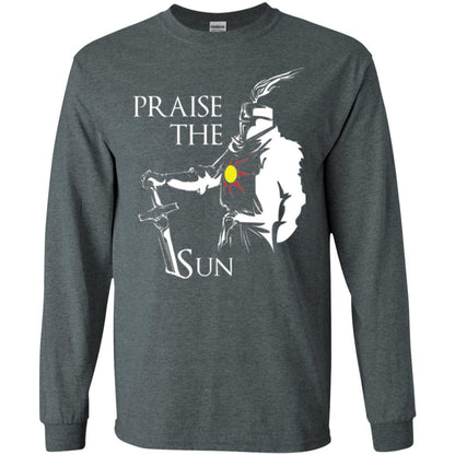 Gamer T-shirt Praise The Sun Knight T-shirt Dark Heather