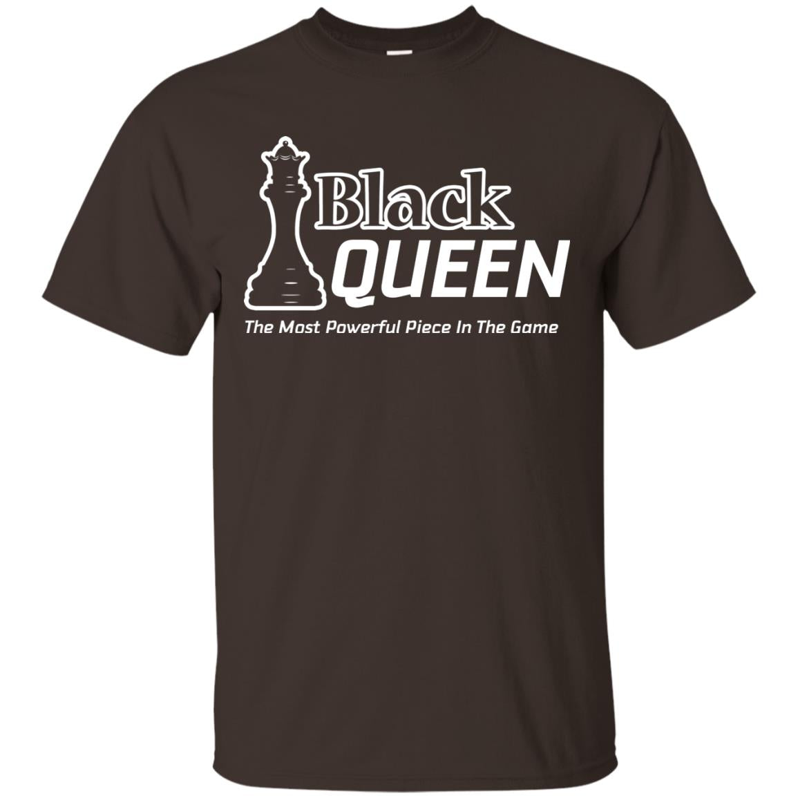 Black Queen Proud Black Woman African American T-shirt Dark Chocolate