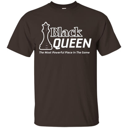 Black Queen Proud Black Woman African American T-shirt Dark Chocolate