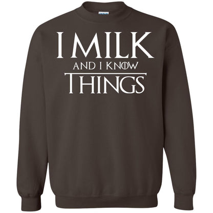 I Milk And I Know Things Game Of Thrones Fan T-shirt Dark Chocolate