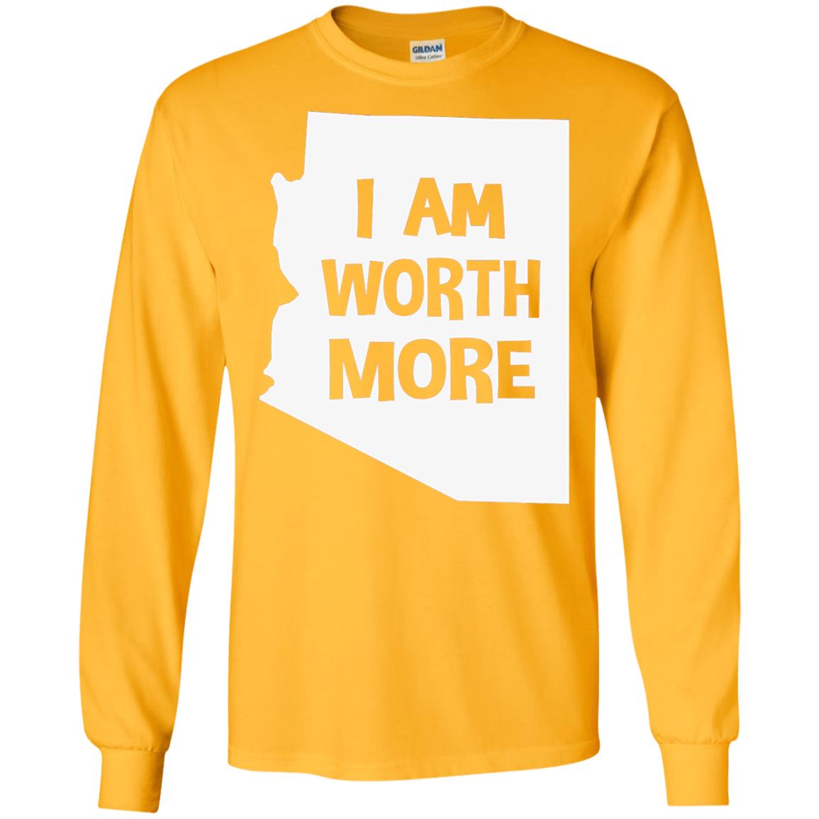 Arizona Teacher Shirt I Am Worth More Gold