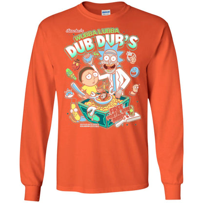 Movie T-shirt Wubba Luba Dub Dub_s Cereal Orange